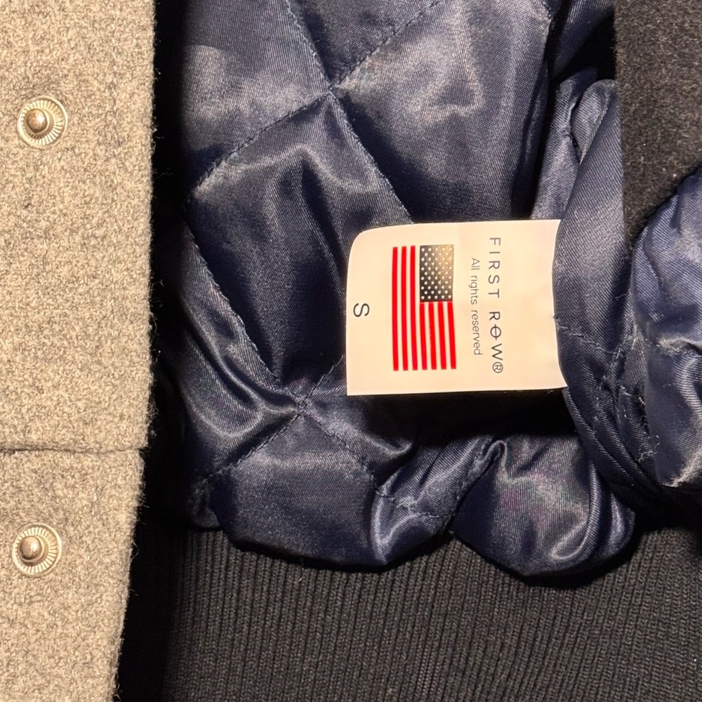 First Row Varsity Jacket - Patchwork Letterman - … - image 3